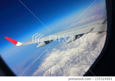 View from the window: Airplane View from the window: Airplane 135324891