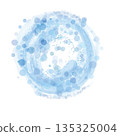 Watercolor background material circle 135325004