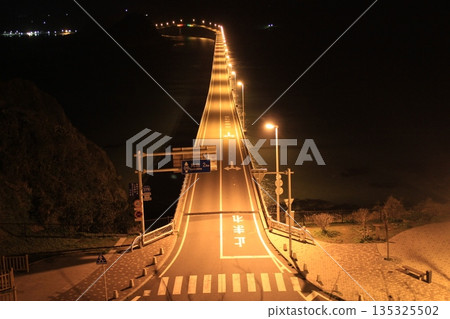 Tsunoshima Bridge at night 01 Tsunoshima Bridge at night 01 135325502