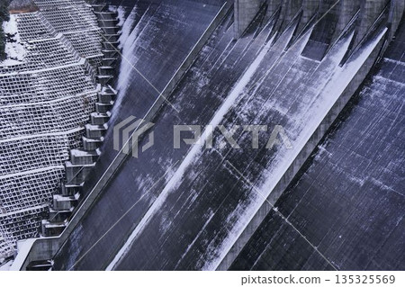 Winter dam Winter dam 135325569