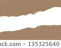 撕碎的牛皮紙，撕紙背景裝飾，拼貼材料，畫框，紋理 135325640