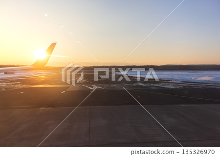 View of Kushiro Airport from the plane View of Kushiro Airport from the plane 135326970