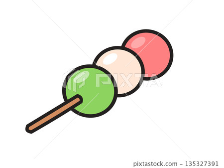 三色團子（花見團子）插圖 135327391