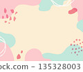 A spring-inspired frame with a fluid shape and design. 4:3 size. 135328003