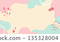 A spring-inspired frame with a fluid shape and design. 16:9 size. 135328004