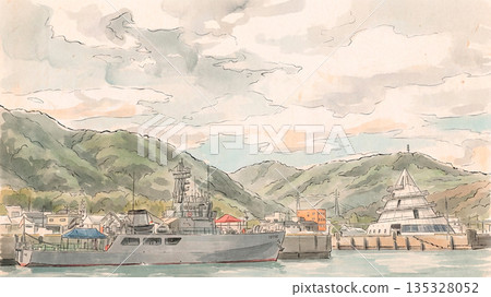 Misumi Port Festival, view from the sea Misumi Port Festival, view from the sea 135328052