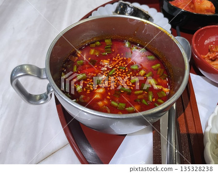 Korean food Kimchi jjigae soup Korean food Kimchi jjigae soup 135328238