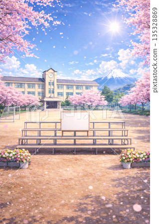 櫻花盛開,是拍攝團體照的絕佳背景。 櫻花盛開,是拍攝團體照的絕佳背景。 135328869