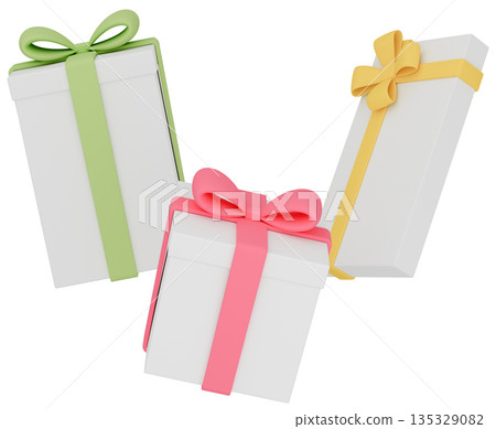 3D illustration_gift_colorful 3D illustration_gift_colorful 135329082