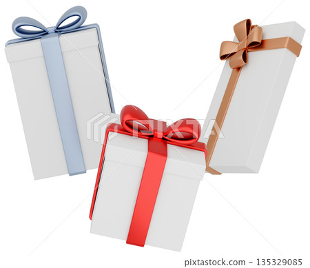 3D插圖_禮物_色彩繽紛 135329085