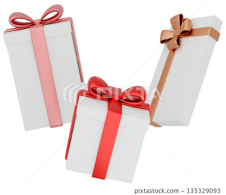 3D illustration_gift_colorful 3D illustration_gift_colorful 135329093
