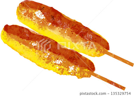 Kiritanpo miso illustration 135329754