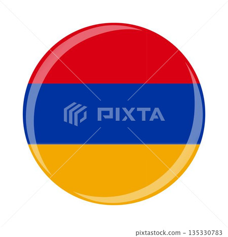 Armenia national round circle flag emblem official icon Armenia national round circle flag emblem official icon 135330783