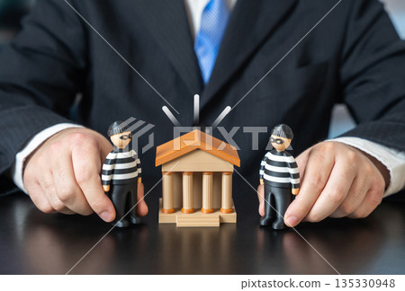 The bank is at risk of money laundering. Financial crime exposure, regulatory scrutiny and compliance pressure. Importance of monitoring systems, risk management and trust in financial institutions. The bank is at risk of money laundering. Financial crime exposure, regulatory scrutiny and compliance pressure. Importance of monitoring systems, risk management and trust in financial institutions. 135330948