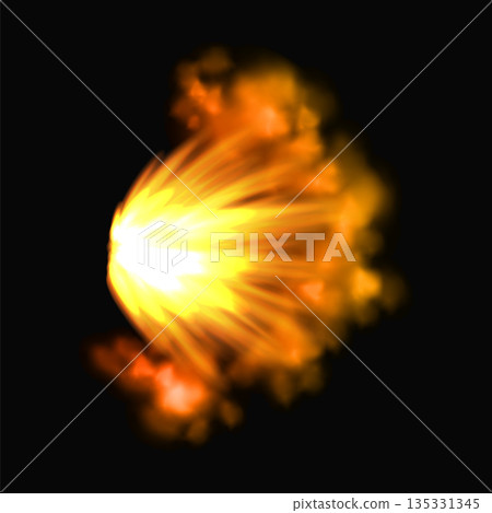 Gun flashe or gunshot animation. Fire explosion effect during the shot with the gun. Cartoon flash effect of bullet start. Shotgun fire, muzzle flash and explode Gun flashe or gunshot animation. Fire explosion effect during the shot with the gun. Cartoon flash effect of bullet start. Shotgun fire, muzzle flash and explode 135331345