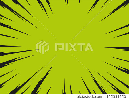 Comic book background featuring black speed lines radiating outward from it, creating an zoom visual effect Comic book background featuring black speed lines radiating outward from it, creating an zoom visual effect 135331350