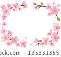 Cherry blossom frame 135331355