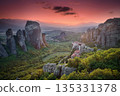 Meteora and Sunset 135331378