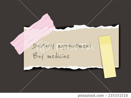Paper notes stickers. Place for memo messages on paper sheets. Blank sticky place for to do list and office notice or information board Paper notes stickers. Place for memo messages on paper sheets. Blank sticky place for to do list and office notice or information board 135331510
