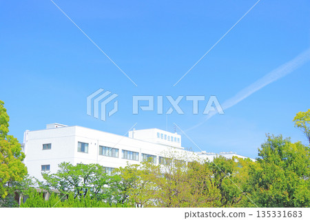 愛知縣蒲郡市蒲郡公立醫院風景 愛知縣蒲郡市蒲郡公立醫院風景 135331683