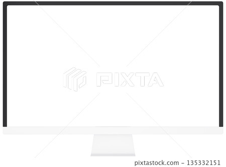 3D material_monitor_white 3D material_monitor_white 135332151