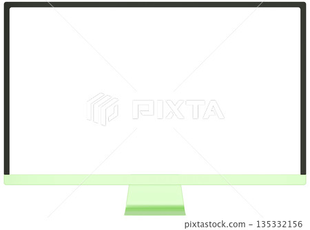 3D material_monitor_yellow-green 3D material_monitor_yellow-green 135332156