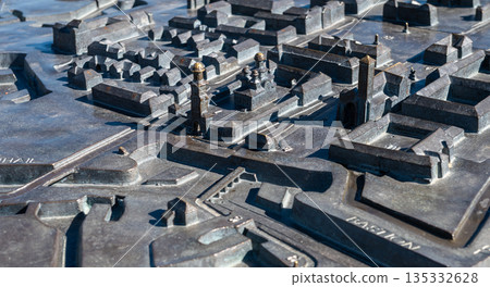 Bronze Scale Model of the Alba Carolina Citadel Fortress 135332628