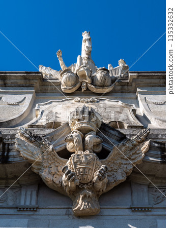 Ornate Baroque Third Gate of Alba Carolina Fortress Romania 135332632