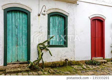 Paraty olorful doors and windows 135333201