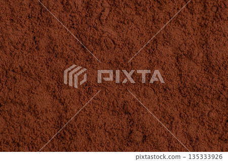 Cocoa Powder Texture Background Close Up Cocoa Powder Texture Background Close Up 135333926