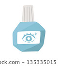 A simple and cute eye drop bottle illustration 135335015