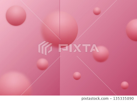 Minimalist pink composition with a blurred glass effect and soft balls. Eps 10 Minimalist pink composition with a blurred glass effect and soft balls. Eps 10 135335890