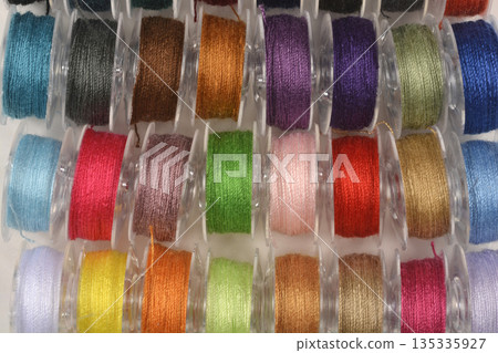 Colorful Sewing Thread Bobbins Set Colorful Sewing Thread Bobbins Set 135335927