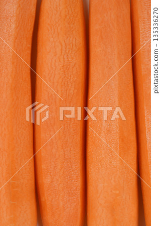 Vertical Peeled Carrots Texture Vertical Peeled Carrots Texture 135336270
