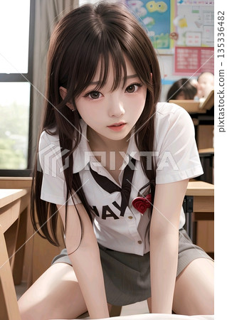 School girls to watch School girls to watch 135336482