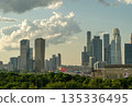 View of Moscow City from the Luzhniki Stadium 135336495