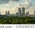 View of Moscow City from the Luzhniki Stadium 135336533