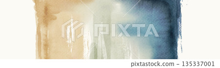 Soft Abstract Watercolor Background Vector Art 135337001