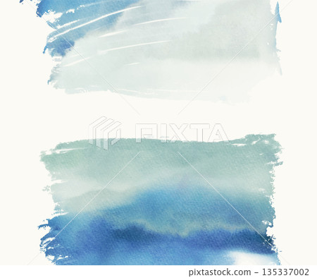 Soft blue watercolor abstract vector texture 135337002