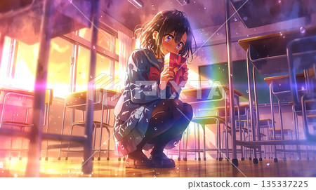 Valentine's Day Girl's Heart 135337225