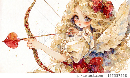 情人節女孩的心 135337238