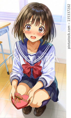 Valentine's Day Girl's Heart Valentine's Day Girl's Heart 135337282