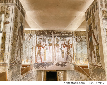 Tomb KV11 in the Egyptian Valley of the Kings, in the Theban necropolis, Egypt, Luxor Tomb KV11 in the Egyptian Valley of the Kings, in the Theban necropolis, Egypt, Luxor 135337947