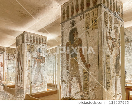 Tomb KV11 in the Egyptian Valley of the Kings, in the Theban necropolis, Egypt, Luxor Tomb KV11 in the Egyptian Valley of the Kings, in the Theban necropolis, Egypt, Luxor 135337955