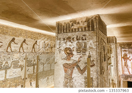 Tomb KV11 in the Egyptian Valley of the Kings, in the Theban necropolis, Egypt, Luxor 135337963