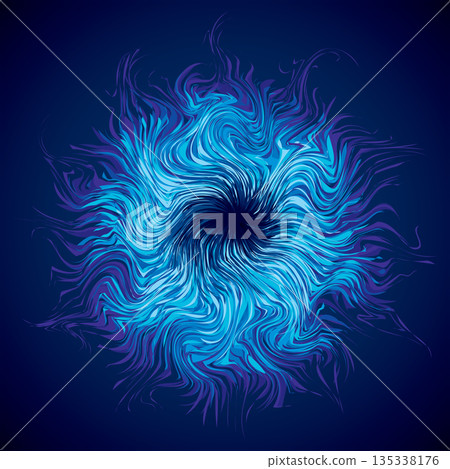 Abstract background. Explosion. Vector drawing 135338176