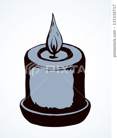 Candle. Vector drawing 135338717