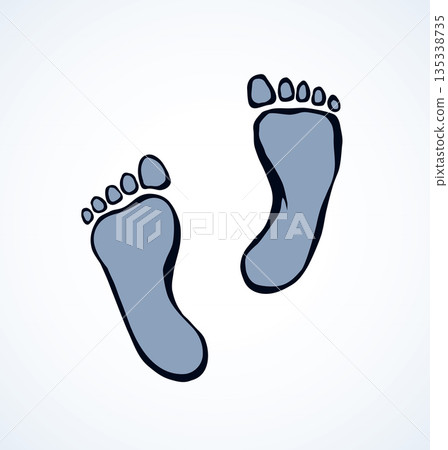 Foot. Vector drawing 135338735