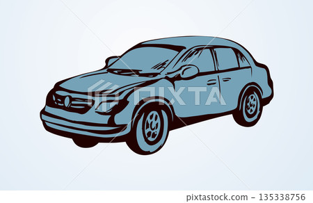 Taxi. Vector drawing 135338756