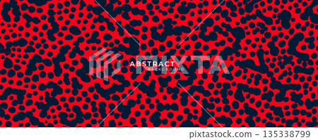 Abstract red hand drawn brush strokes. Brush stroke and texture. Abstract ink brush stroke background. Minimalist background for banner, poster, cover, brochure, flyer, website 135338799